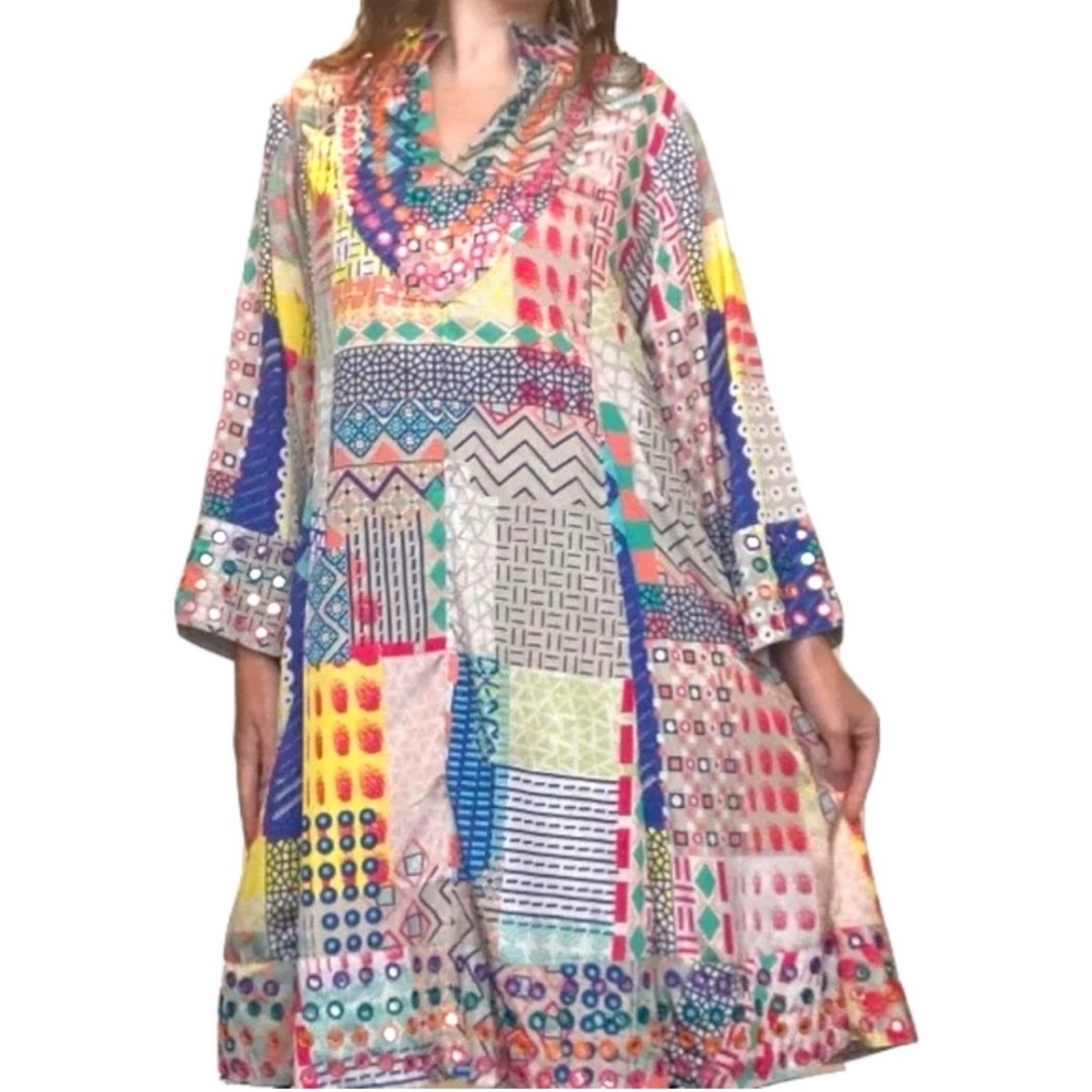 Soft Surroundings Summerfest Patchwork Print Boho… - image 2